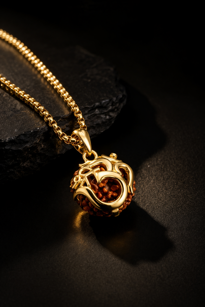 Om Rudraksha Pendant