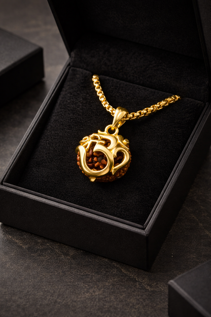 Om Rudraksha Pendant