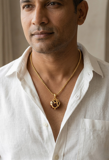 Om Rudraksha Pendant