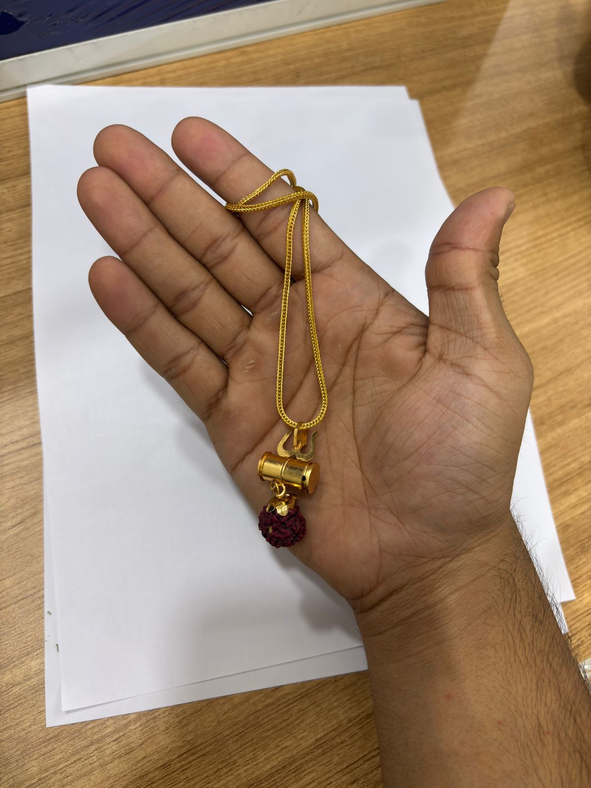Om Rudraksha Pendant